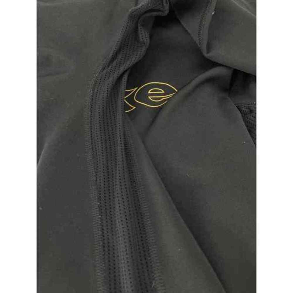 Nike‎ Running Dri Fit Vented Hoodie Small Black Gold Thumb Hole